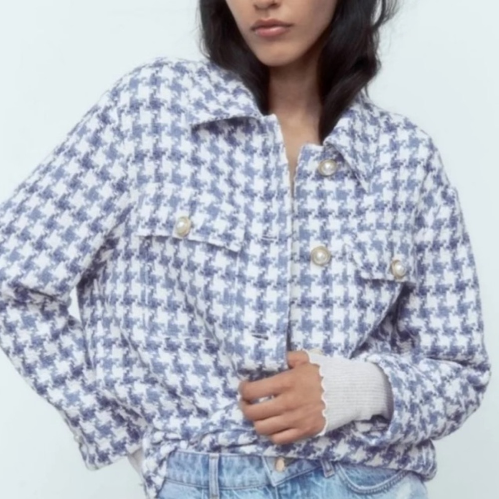 Zara textured pattern jacket